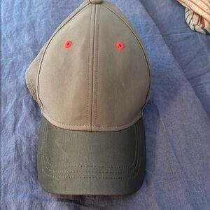 LULULEMON Khaki green and Green Cap with Red Accents